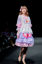 Load image into Gallery viewer, SALE Lovecore lollipop ruffle below-knee skirt - Lovely Dreamhouse sample - size S