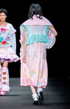 Load image into Gallery viewer, SALE Teddy bears and stripes ruffle maxi skirt - Lovely Dreamhouse sample - size small/medium