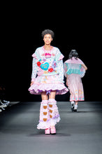 Load image into Gallery viewer, Pastel collage ruffle skirt - Lovely Dreamhouse sample - Size small/medium