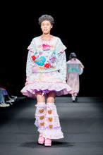 Load image into Gallery viewer, Pastel collage ruffle skirt - Lovely Dreamhouse sample - Size small/medium