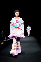 Load image into Gallery viewer, Pastel collage ruffle skirt - Lovely Dreamhouse sample - Size small/medium