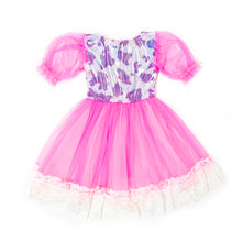 Load image into Gallery viewer, Pink and purple cow dress - Lovely Dreamhouse - Made to order