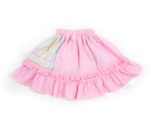Load image into Gallery viewer, Pastel collage ruffle skirt - Lovely Dreamhouse sample - Size small/medium
