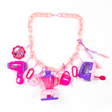Load image into Gallery viewer, SALE Chunky dollhouse charm necklace - Lovely Dreamhouse sample