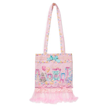 Load image into Gallery viewer, Teddy bear sweet lolita tote bag, lace lovecore crossbody