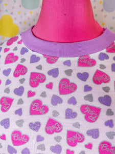 SALE 90's doll heart colorblocked sweatshirt, spank fairy kei size XL
