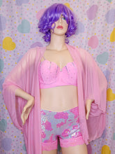 Load image into Gallery viewer, Pink cow print holographic hotpants, sizes XL 4X