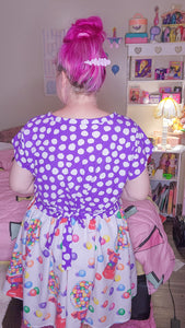SALE Upcycled Lisa Frank upcycled bedsheet dress, size XL/2X