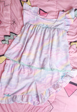 Load image into Gallery viewer, Pastel rainbow fairy spank kei pajama set, made to order
