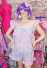 Load image into Gallery viewer, Pastel rainbow fairy spank kei pajama set, made to order