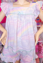 Load image into Gallery viewer, Pastel rainbow fairy spank kei pajama set, made to order