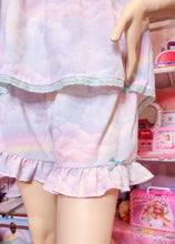 Load image into Gallery viewer, Pastel rainbow fairy spank kei pajama set, made to order