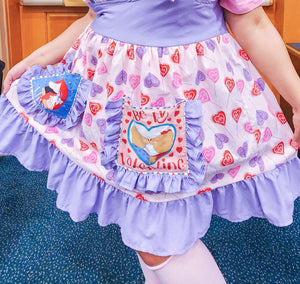 Lovecore lollipop fairy spank kei jumper skirt, plus size 2X