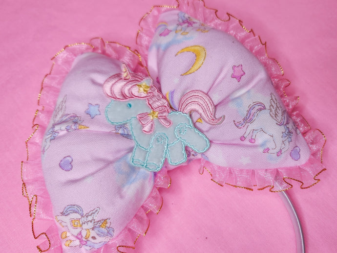 Sweet lolita unicorn fairy kei puffy bow headband