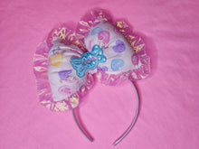 Load image into Gallery viewer, Candy hearts lovecore sweet lolita fairy kei puffy bow headband