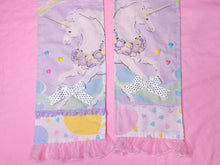 Load image into Gallery viewer, Long patchwork pastel scarf, fairy spank kei