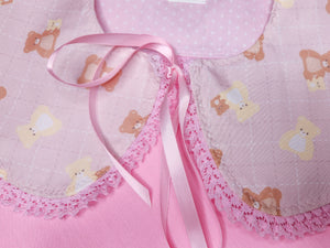 Teddy bear grid detachable collar, fairy spank kei