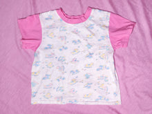 Load image into Gallery viewer, Rocking horse colorbocked boxy top, fairy spank kei size S