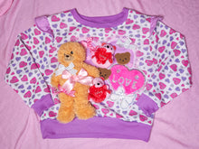 Load image into Gallery viewer, Lovecore 90s doll teddy bear plushie sweater, Size M medium
