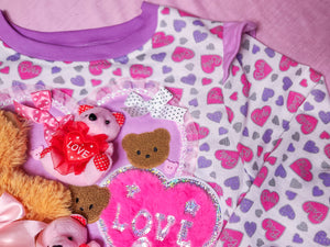 Lovecore 90s doll teddy bear plushie sweater, Size M medium