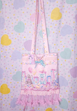 Load image into Gallery viewer, Teddy bear sweet lolita tote bag, lace lovecore crossbody