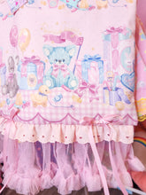 Load image into Gallery viewer, Teddy bear sweet lolita tote bag, lace lovecore crossbody