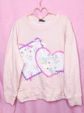 Load image into Gallery viewer, Spank! Kei pullover sweatshirt, 80's applique size large