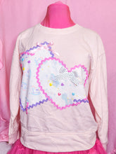 Load image into Gallery viewer, Spank! Kei pullover sweatshirt, 80's applique size large