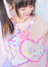 Load image into Gallery viewer, Spank! Kei pullover sweatshirt, 80's applique size large