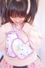Load image into Gallery viewer, Spank! Kei pullover sweatshirt, 80's applique size large