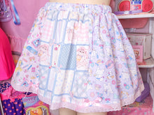 Load image into Gallery viewer, Retro showa fairy spank kei paneled skirt, size large