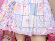 Load image into Gallery viewer, Retro showa fairy spank kei paneled skirt, size large