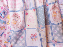 Load image into Gallery viewer, Retro showa fairy spank kei paneled skirt, size large