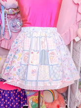 Load image into Gallery viewer, Retro showa fairy spank kei paneled skirt, size large