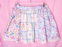 Load image into Gallery viewer, Retro showa fairy spank kei paneled skirt, size large