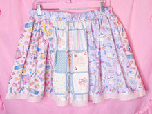 Load image into Gallery viewer, Retro showa fairy spank kei paneled skirt, size large