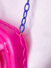 Load image into Gallery viewer, Magenta oversized Kandi stove necklace, fairy spank kei decora
