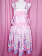 Load image into Gallery viewer, Pink sweet lolita jumper skirt, teddy bear bunny tea party size Medium