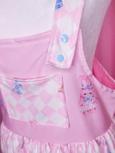 Load image into Gallery viewer, Pink sweet lolita jumper skirt, teddy bear bunny tea party size Medium