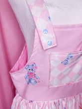 Load image into Gallery viewer, Pink sweet lolita jumper skirt, teddy bear bunny tea party size Medium