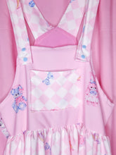 Load image into Gallery viewer, Pink sweet lolita jumper skirt, teddy bear bunny tea party size Medium