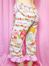 Load image into Gallery viewer, Colorful pajama pants with cartoon design on a pink background