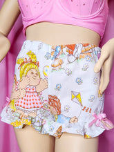 Load image into Gallery viewer, Cabbage Patch Kids upcycled fairy kei ruffle shorts, size Medium