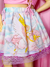 Load image into Gallery viewer, Skirt with she-ra and swift wind design on a pink background