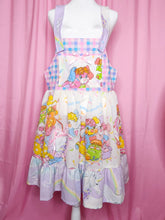 Load image into Gallery viewer, Popples jumper skirt, pastel unicorn houndstooth size Medium