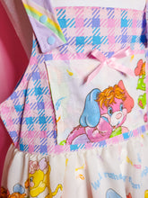 Load image into Gallery viewer, Popples jumper skirt, pastel unicorn houndstooth size Medium