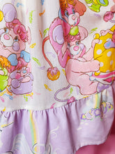 Load image into Gallery viewer, Popples jumper skirt, pastel unicorn houndstooth size Medium