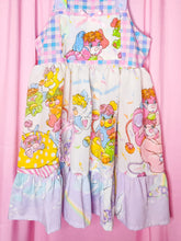 Load image into Gallery viewer, Popples jumper skirt, pastel unicorn houndstooth size Medium