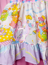 Load image into Gallery viewer, Popples jumper skirt, pastel unicorn houndstooth size Medium
