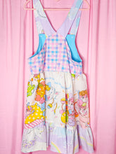 Load image into Gallery viewer, Popples jumper skirt, pastel unicorn houndstooth size Medium